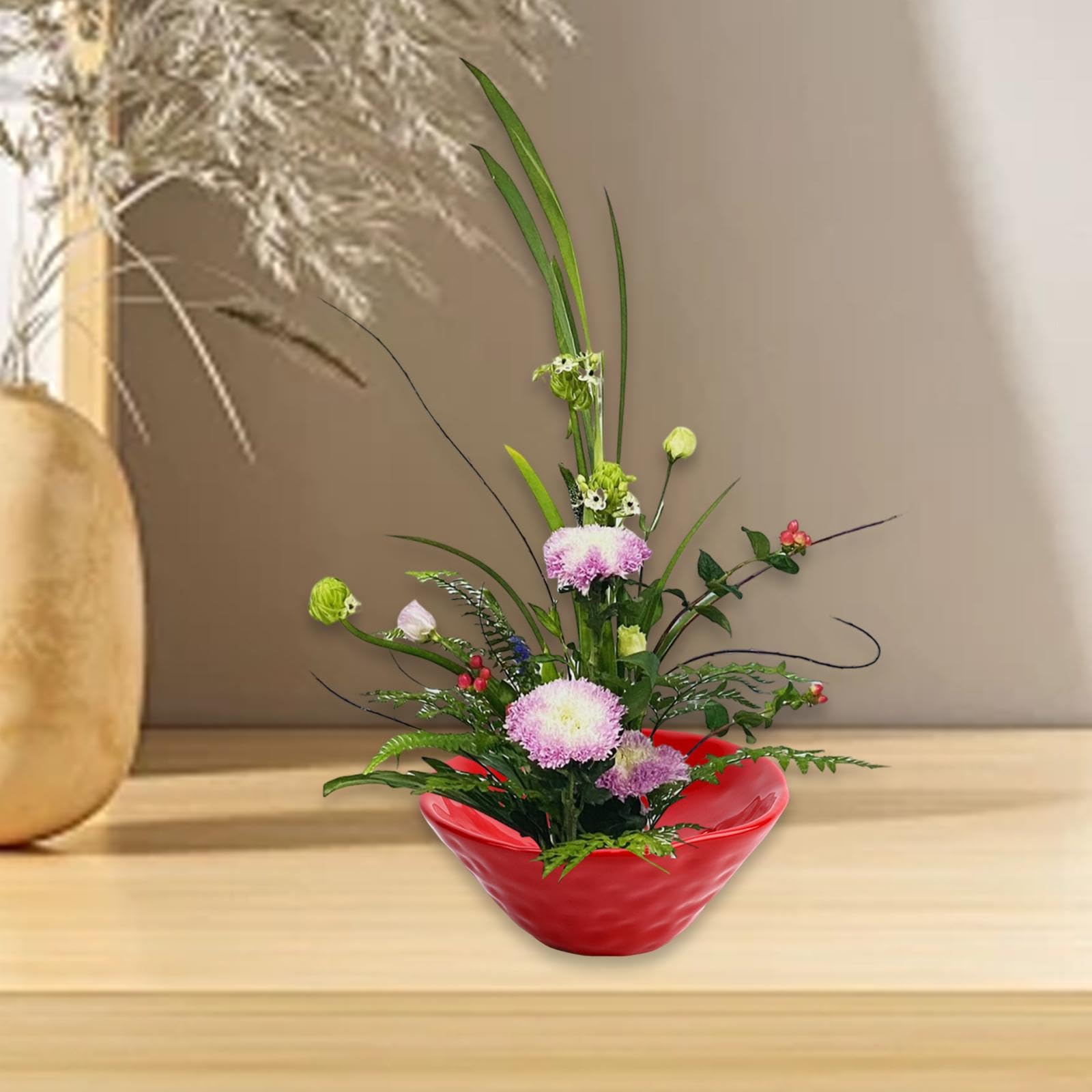 Besga Floral Holder Frog Pot Multifunction Modern Stand